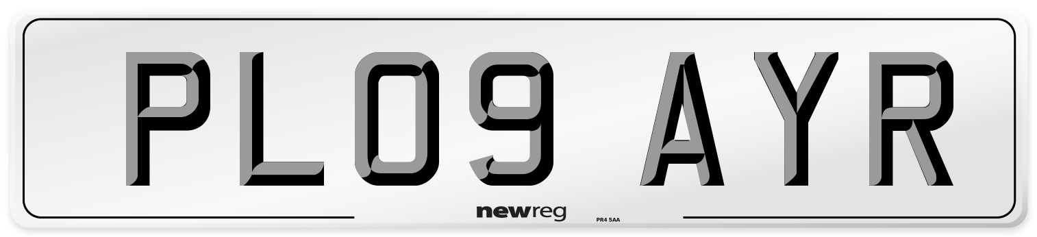 PL09 AYR Number Plate from New Reg